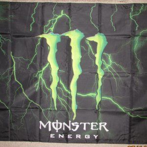 MONSTER ENERGY Drink Green Lightning 3x5 Feet Flag Banner